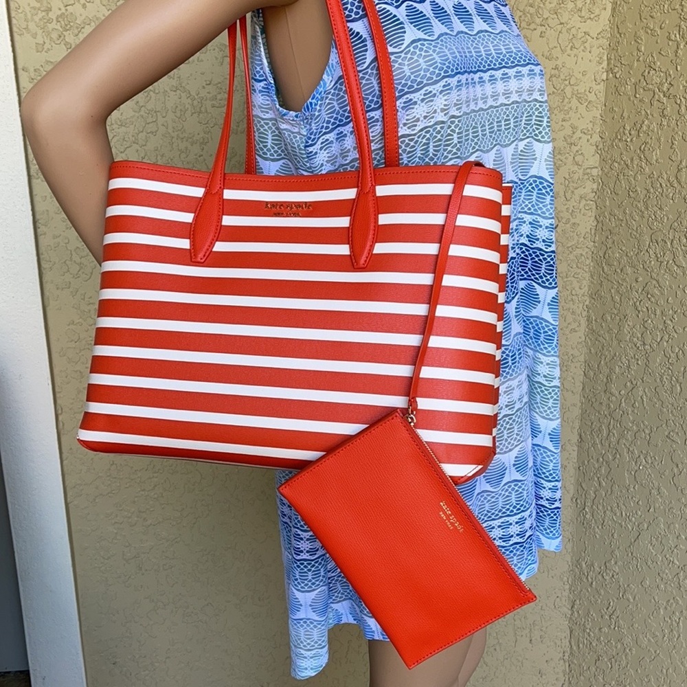 Kate Spade All Day Sailing Stripe Large Tote - Picture 13 of 16